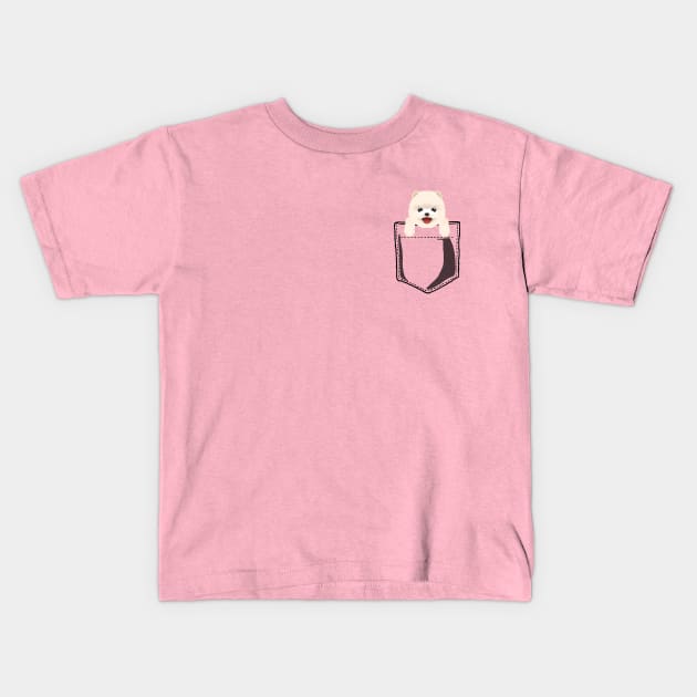 Pocket Pomeranian Kids T-Shirt by JKA